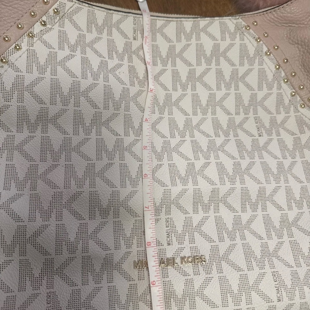 Michael Kors Beige and Pink Shoulder Bag - Picture 9 of 10